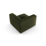 Martina Modulares Sofa Sitzelement, Symmetrisch, Sitztiefe 90 cm, aus Strukturierter Stoff in Grün (Boston Forest), 120x120 cm von Micadoni – Bild 4