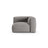 Martina Modulares Sofa Sitzelement, Symmetrisch, Sitztiefe 90 cm, aus Strukturierter Stoff in Hellgrau (Boston Light Grey), 120x120 cm von Micadoni – Bild 1
