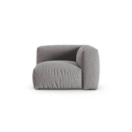 Martina Modulares Sofa Sitzelement, Symmetrisch, Sitztiefe 90 cm, aus Strukturierter Stoff in Hellgrau (Boston Light Grey), 120x120 cm von Micadoni – Bild 1