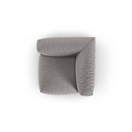 Martina Modulares Sofa Sitzelement, Symmetrisch, Sitztiefe 90 cm, aus Strukturierter Stoff in Hellgrau (Boston Light Grey), 120x120 cm von Micadoni – Bild 5