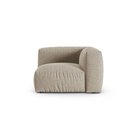 Martina Modulares Sofa Sitzelement, Symmetrisch, Sitztiefe 90 cm, aus Strukturierter Stoff in Leichtes Beige (Boston Toffee), 120x120 cm von Micadoni – Bild 1