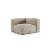 Martina Modulares Sofa Sitzelement, Symmetrisch, Sitztiefe 90 cm, aus Strukturierter Stoff in Leichtes Beige (Boston Toffee), 120x120 cm von Micadoni – Bild 3