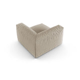 Martina Modulares Sofa Sitzelement, Symmetrisch, Sitztiefe 90 cm, aus Strukturierter Stoff in Leichtes Beige (Boston Toffee), 120x120 cm von Micadoni – Bild 4