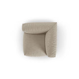 Martina Modulares Sofa Sitzelement, Symmetrisch, Sitztiefe 90 cm, aus Strukturierter Stoff in Leichtes Beige (Boston Toffee), 120x120 cm von Micadoni – Bild 5