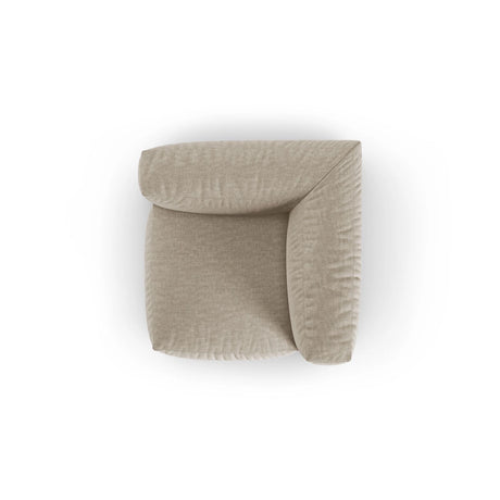 Martina Modulares Sofa Sitzelement, Symmetrisch, Sitztiefe 90 cm, aus Strukturierter Stoff in Leichtes Beige (Boston Toffee), 120x120 cm von Micadoni – Bild 5
