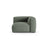 Martina Modulares Sofa Sitzelement, Symmetrisch, Sitztiefe 90 cm, aus Strukturierter Stoff in Moosgrün (Boston Water Green), 120x120 cm von Micadoni – Bild 1