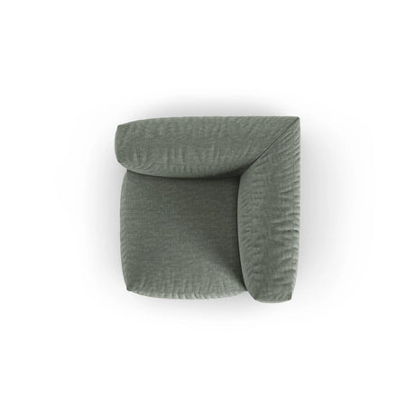 Martina Modulares Sofa Sitzelement, Symmetrisch, Sitztiefe 90 cm, aus Strukturierter Stoff in Moosgrün (Boston Water Green), 120x120 cm von Micadoni – Bild 5