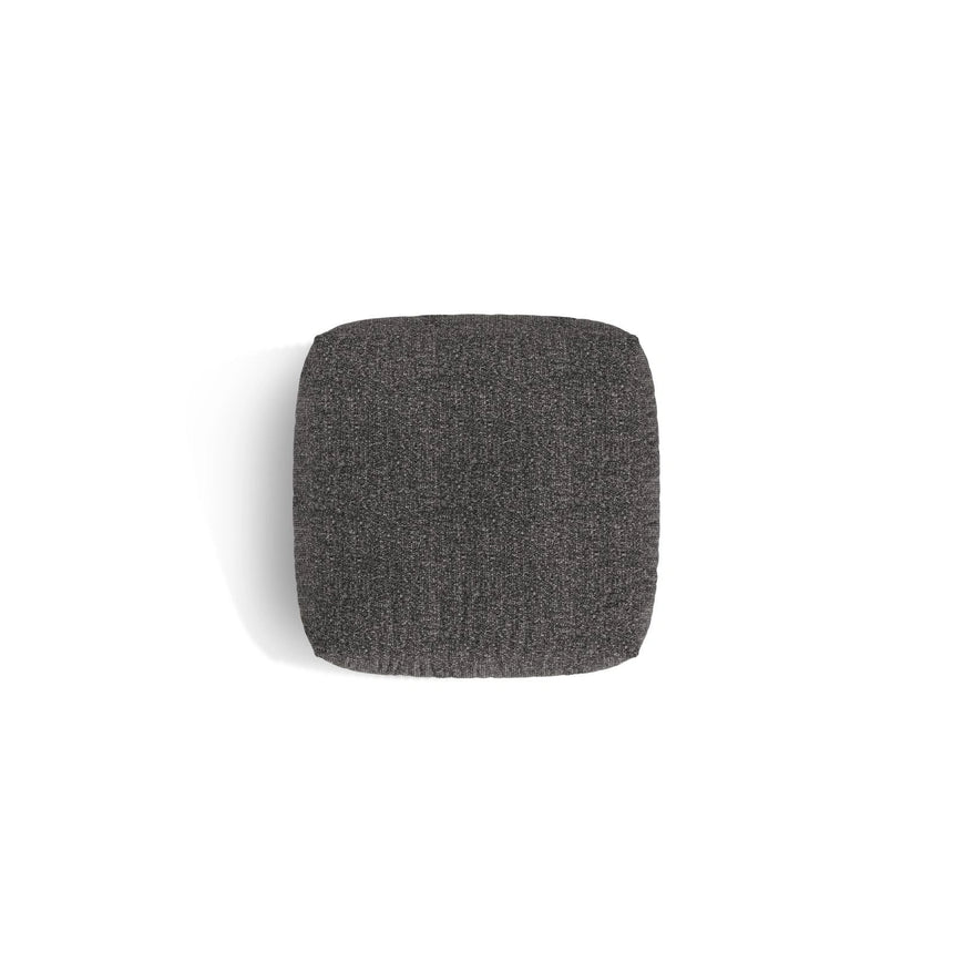 Martina Pouf aus Boucle in Anthrazit (Monet Anthracite), 106x106 cm von Micadoni – Bild 4