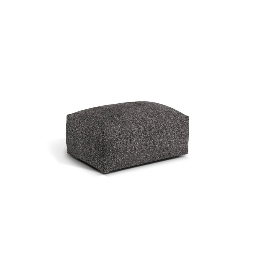 Martina Pouf aus Boucle in Anthrazit (Monet Anthracite), 95x65 cm von Micadoni – Bild 3