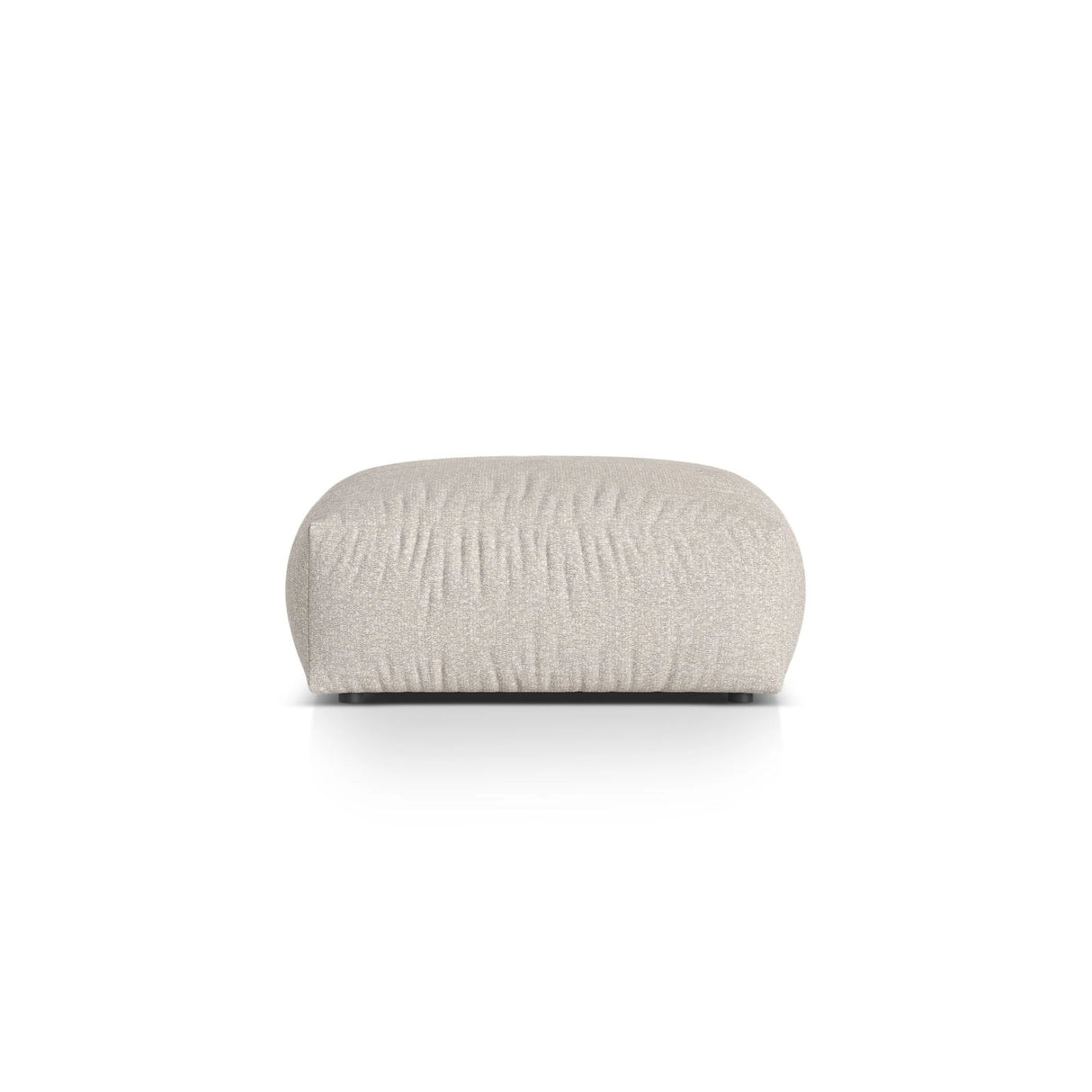 Martina Pouf aus Boucle in Beige (Monet Sand), 106x106 cm von Micadoni – Bild 1