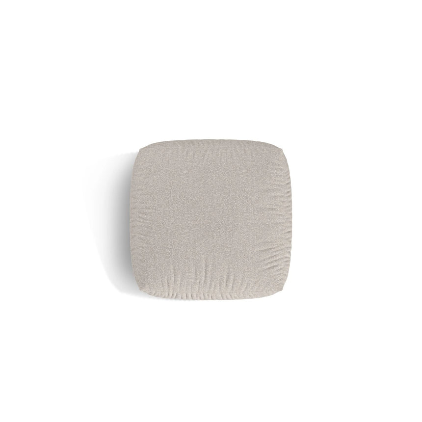 Martina Pouf aus Boucle in Beige (Monet Sand), 106x106 cm von Micadoni – Bild 4