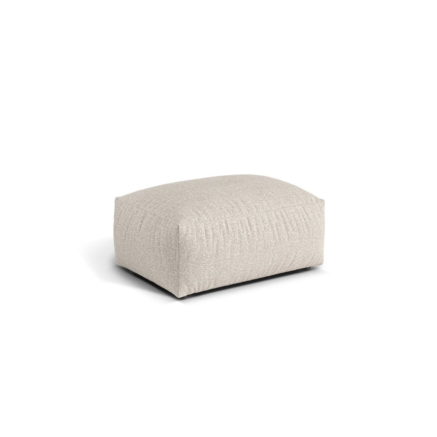 Martina Pouf aus Boucle in Beige (Monet Sand), 95x65 cm von Micadoni – Bild 3