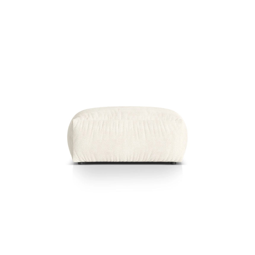 Martina Pouf aus Boucle in Elfenbein (Monet Nata), 95x65 cm von Micadoni – Bild 1