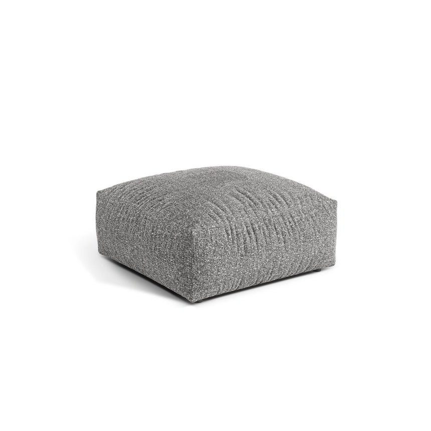Martina Pouf aus Boucle in Graphit (Monet Graphite), 106x106 cm von Micadoni – Bild 3