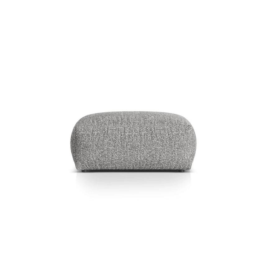 Martina Pouf aus Boucle in Graphit (Monet Graphite), 95x65 cm von Micadoni – Bild 1