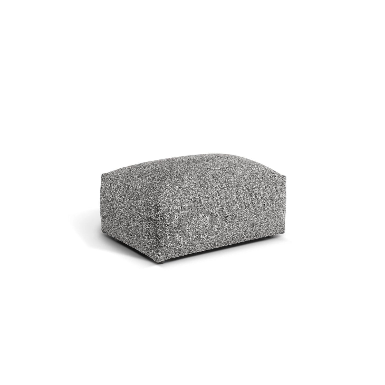 Martina Pouf aus Boucle in Graphit (Monet Graphite), 95x65 cm von Micadoni – Bild 3