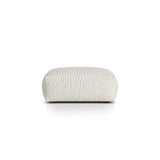 Martina Pouf aus Boucle in Grau Beige meliert (Monet Pearl), 106x106 cm von Micadoni – Bild 1