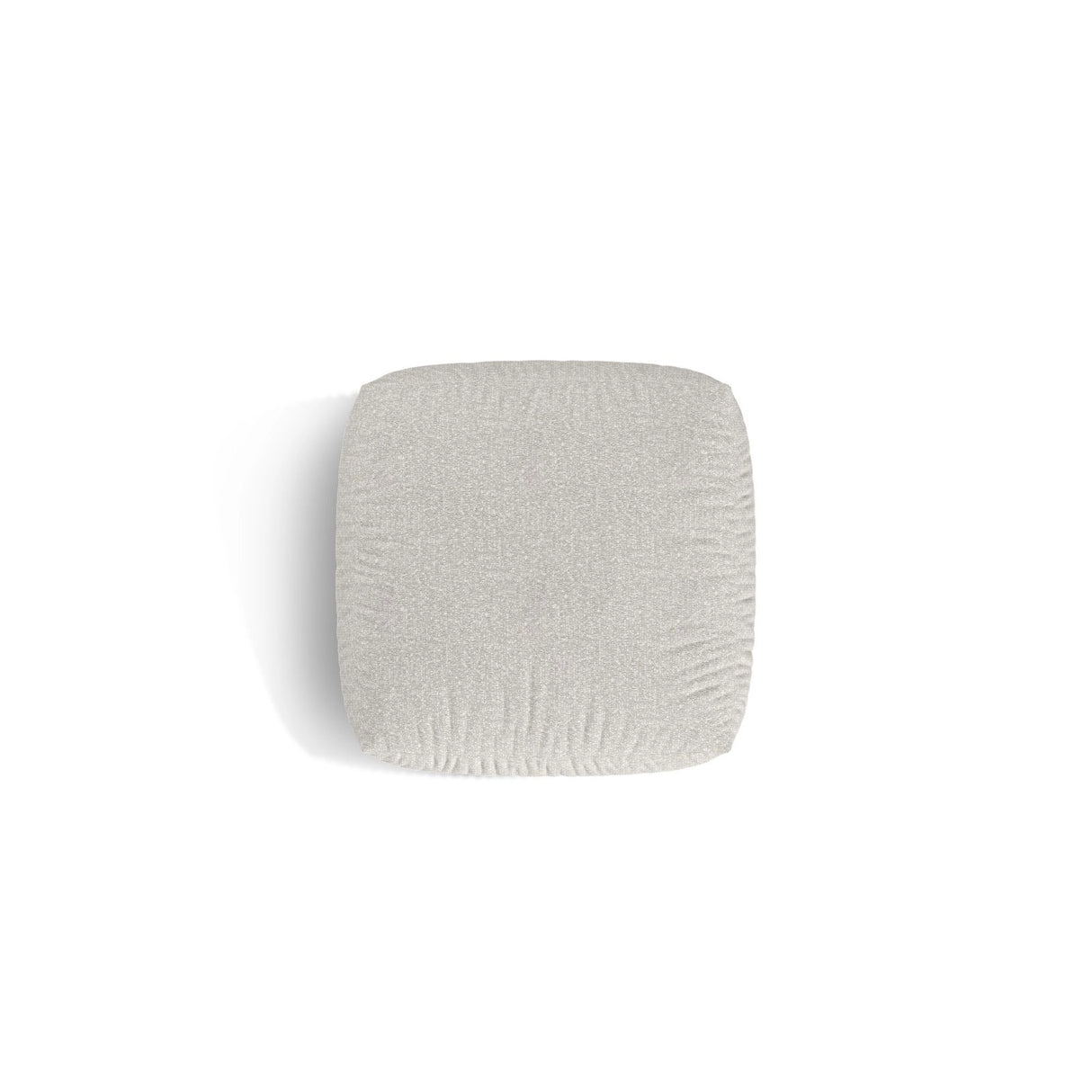 Martina Pouf aus Boucle in Grau Beige meliert (Monet Pearl), 106x106 cm von Micadoni – Bild 4