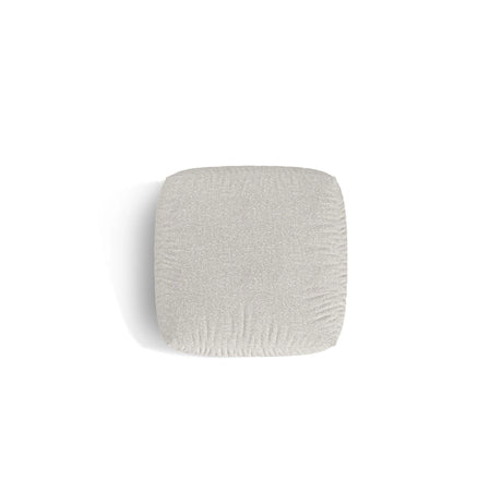 Martina Pouf aus Boucle in Grau Beige meliert (Monet Pearl), 106x106 cm von Micadoni – Bild 4