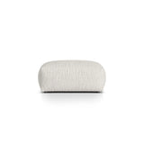 Martina Pouf aus Boucle in Grau Beige meliert (Monet Pearl), 95x65 cm von Micadoni – Bild 1