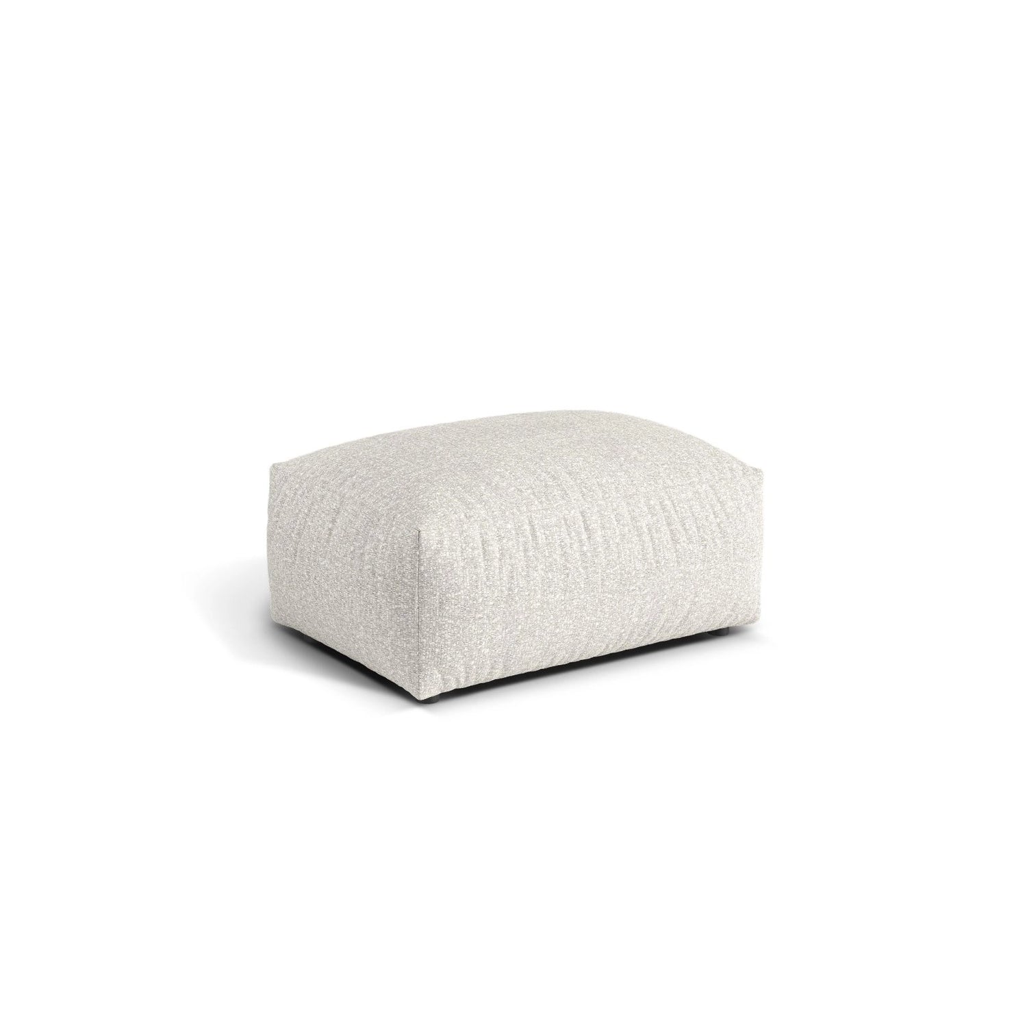 Martina Pouf aus Boucle in Grau Beige meliert (Monet Pearl), 95x65 cm von Micadoni – Bild 3