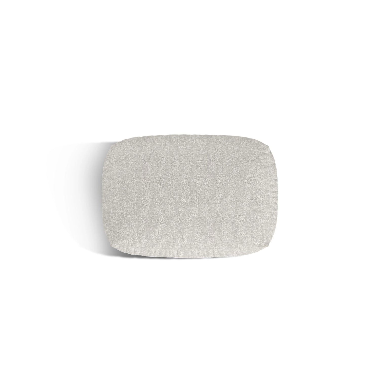 Martina Pouf aus Boucle in Grau Beige meliert (Monet Pearl), 95x65 cm von Micadoni – Bild 4