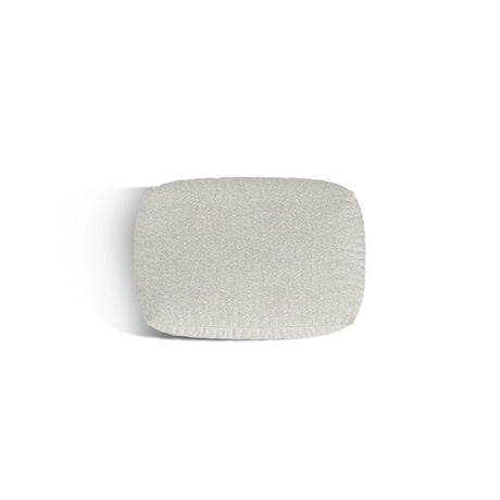 Martina Pouf aus Boucle in Grau Beige meliert (Monet Pearl), 95x65 cm von Micadoni – Bild 4