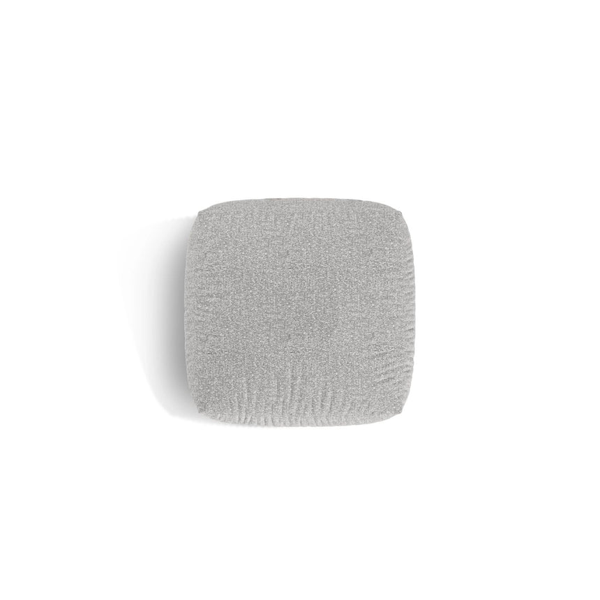 Martina Pouf aus Boucle in Silber (Monet Silver), 106x106 cm von Micadoni – Bild 4