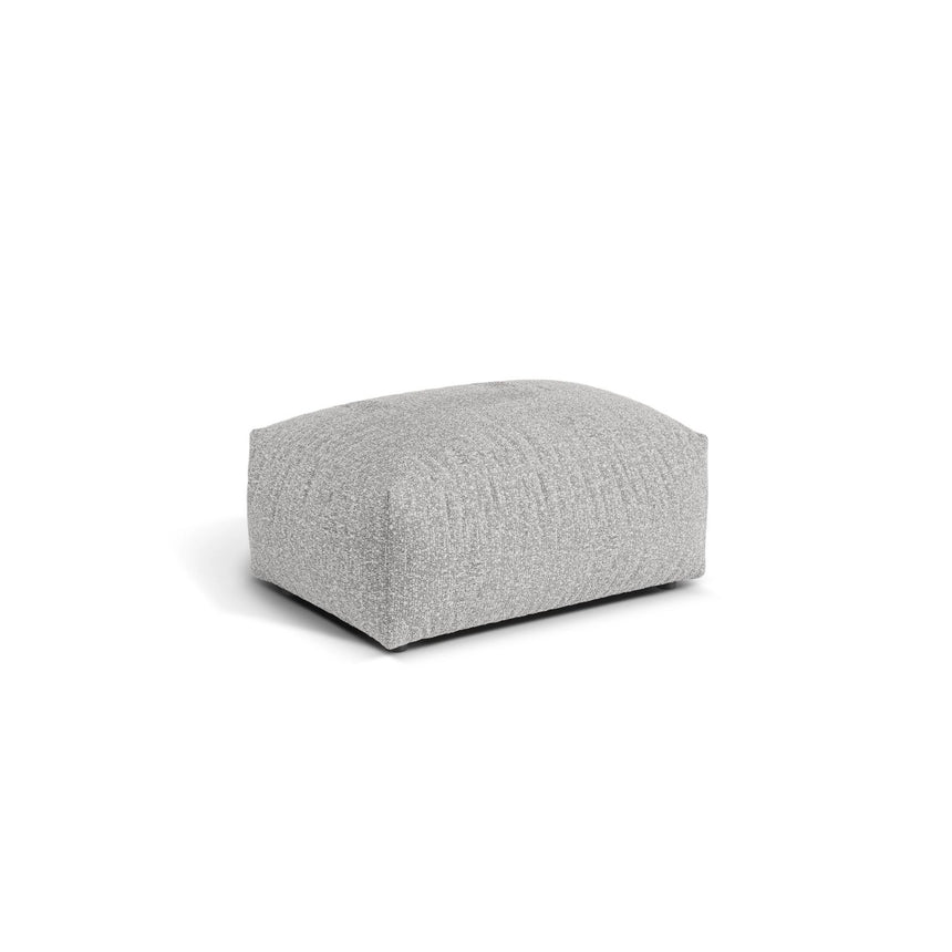 Martina Pouf aus Boucle in Silber (Monet Silver), 95x65 cm von Micadoni – Bild 3