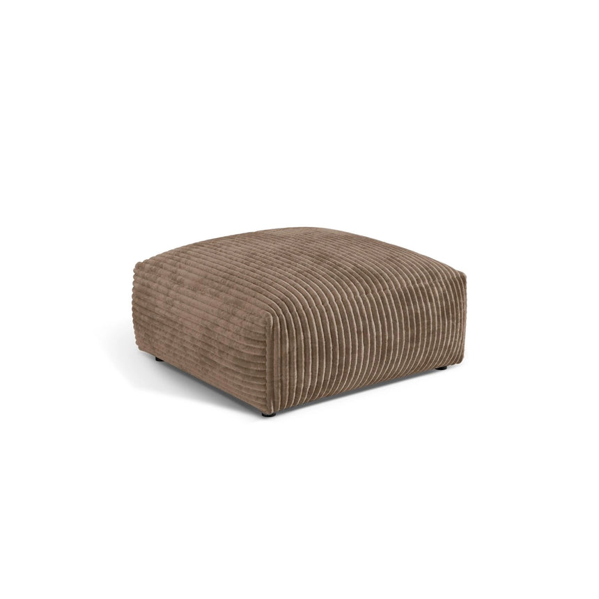Martina Pouf aus Cord in Acorn (Tilia 17), 106x106 cm von Micadoni – Bild 3