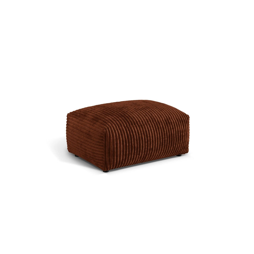 Martina Pouf aus Cord in Brick (Tilia 52), 95x65 cm von Micadoni – Bild 3