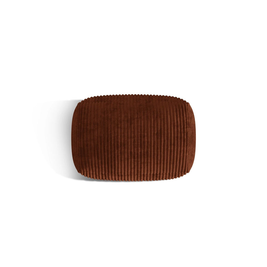 Martina Pouf aus Cord in Brick (Tilia 52), 95x65 cm von Micadoni – Bild 4