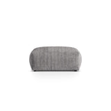 Martina Pouf aus Cord in Hellgrau (Tilia 86), 95x65 cm von Micadoni – Bild 1