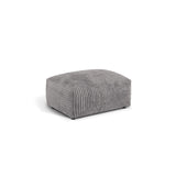 Martina Pouf aus Cord in Hellgrau (Tilia 86), 95x65 cm von Micadoni – Bild 3