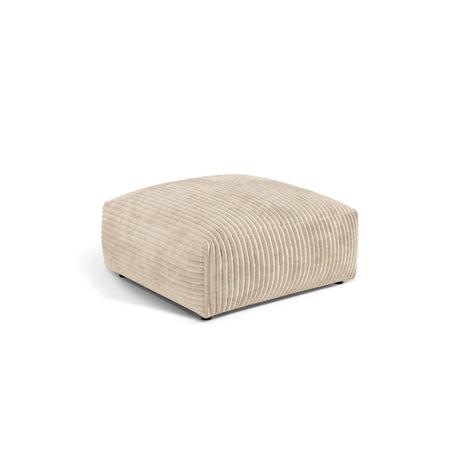 Martina Pouf aus Cord in Leichtes Beige (Tilia 03), 106x106 cm von Micadoni – Bild 3