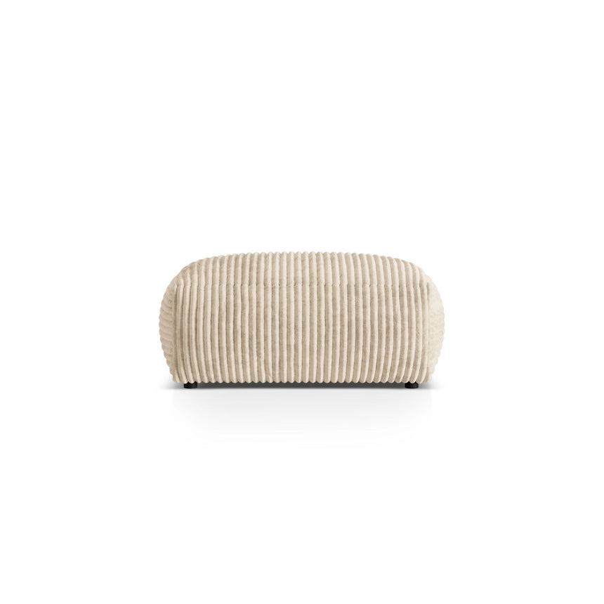 Martina Pouf aus Cord in Leichtes Beige (Tilia 03), 95x65 cm von Micadoni – Bild 1