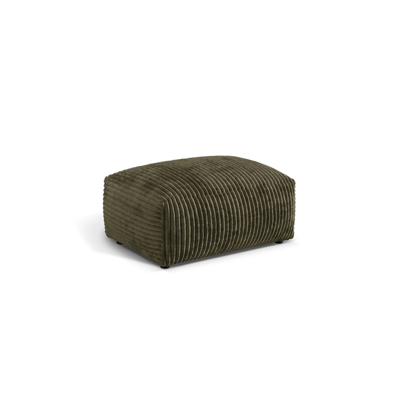 Martina Pouf aus Cord in Moosgrün (Tilia 37), 95x65 cm von Micadoni – Bild 3