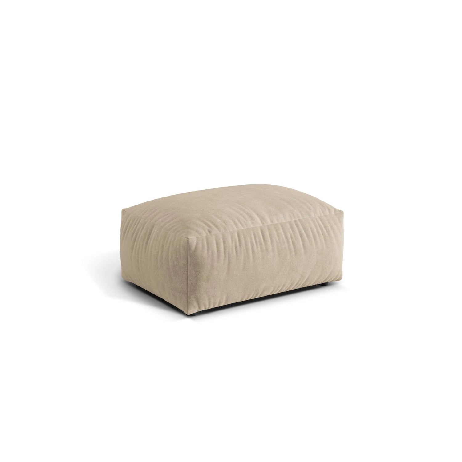 Martina Pouf aus Samt, Cord, Boucle oder Strukturstoff, 95x65 cm von Micadoni – Bild 3