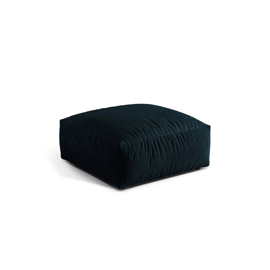 Martina Pouf aus Samt in Deep Petrol (Vogue 13), 106x106 cm von Micadoni – Bild 3