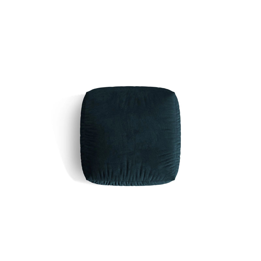 Martina Pouf aus Samt in Deep Petrol (Vogue 13), 106x106 cm von Micadoni – Bild 4