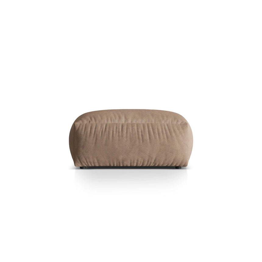 Martina Pouf aus Samt in Dunkelbeige (Vogue 3), 106x106 cm von Micadoni – Bild 1