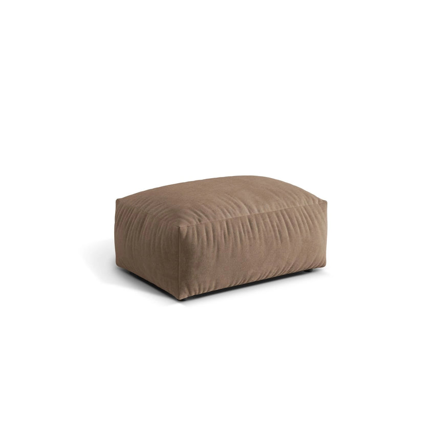 Martina Pouf aus Samt in Dunkelbeige (Vogue 3), 95x65 cm von Micadoni – Bild 3