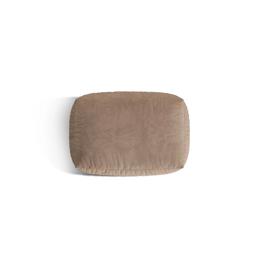 Martina Pouf aus Samt in Dunkelbeige (Vogue 3), 95x65 cm von Micadoni – Bild 4