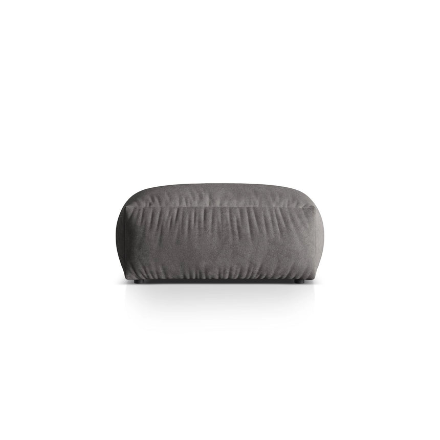 Martina Pouf aus Samt in Grau (Vogue 15), 106x106 cm von Micadoni – Bild 1