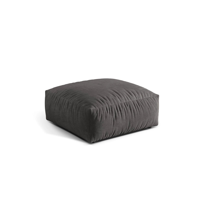 Martina Pouf aus Samt in Grau (Vogue 15), 106x106 cm von Micadoni – Bild 3