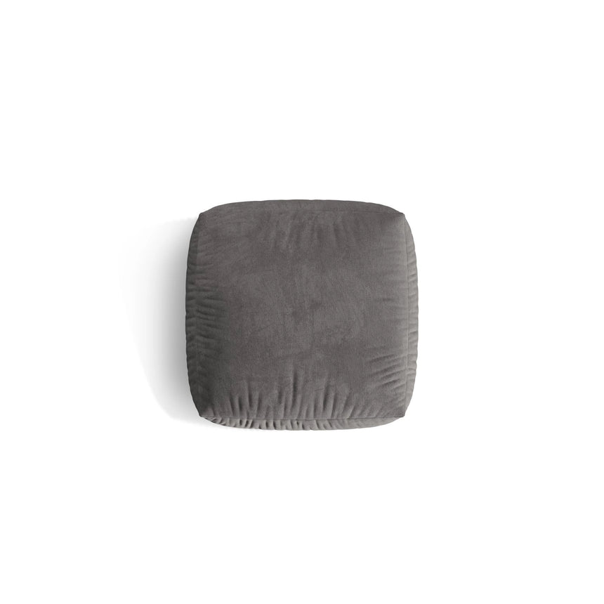 Martina Pouf aus Samt in Grau (Vogue 15), 106x106 cm von Micadoni – Bild 4