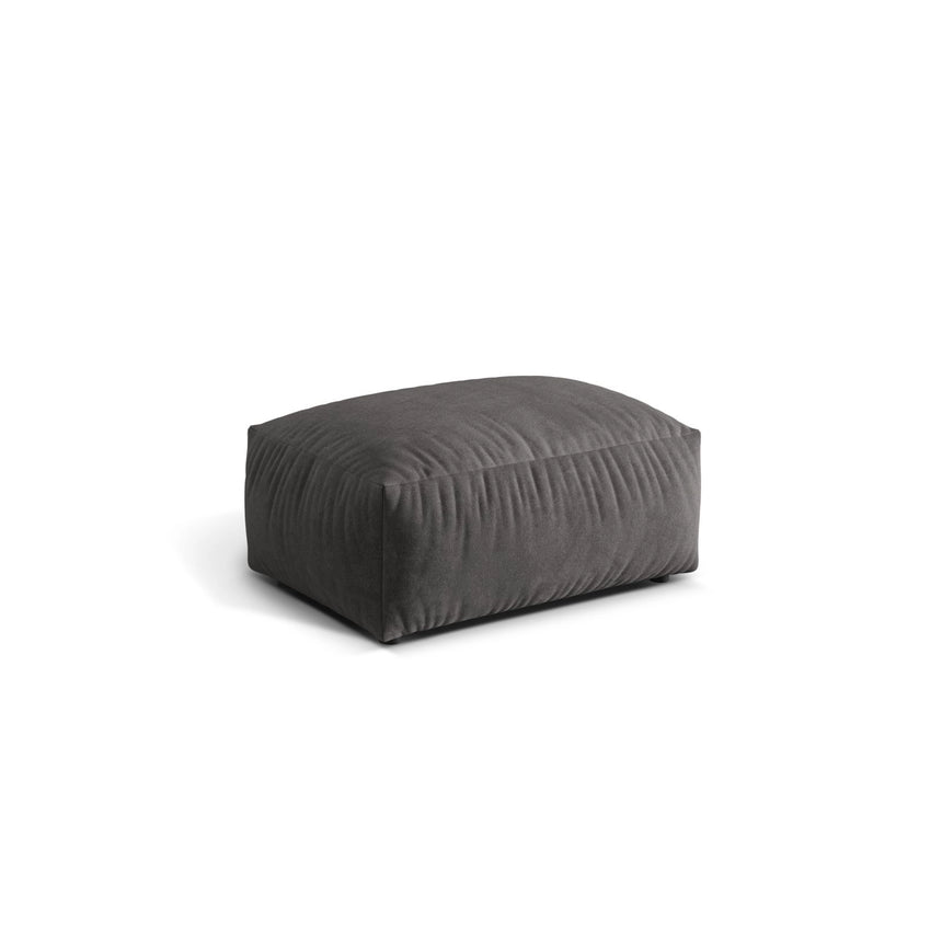 Martina Pouf aus Samt in Grau (Vogue 15), 95x65 cm von Micadoni – Bild 3
