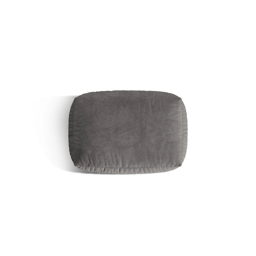 Martina Pouf aus Samt in Grau (Vogue 15), 95x65 cm von Micadoni – Bild 4