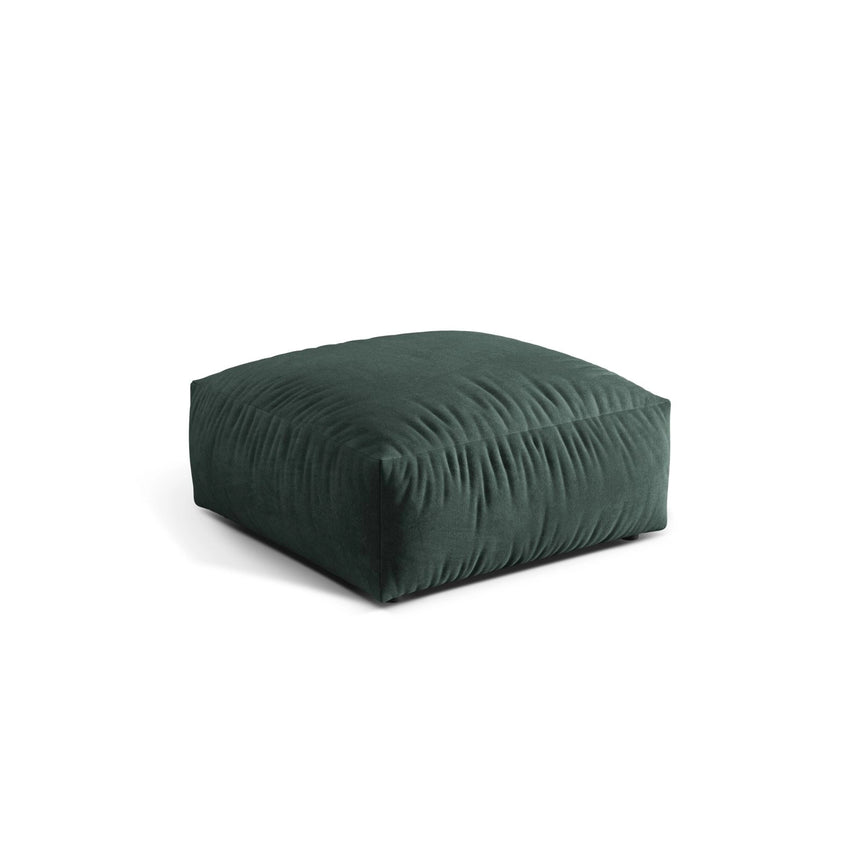 Martina Pouf aus Samt in Petrol (Vogue 12), 106x106 cm von Micadoni – Bild 3