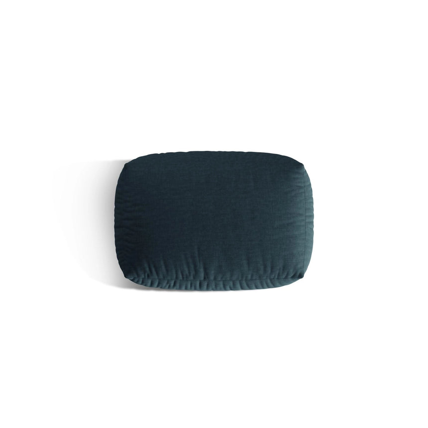 Martina Pouf aus Strukturierter Stoff in Blau Jeans (Boston Ocean), 95x65 cm von Micadoni – Bild 4